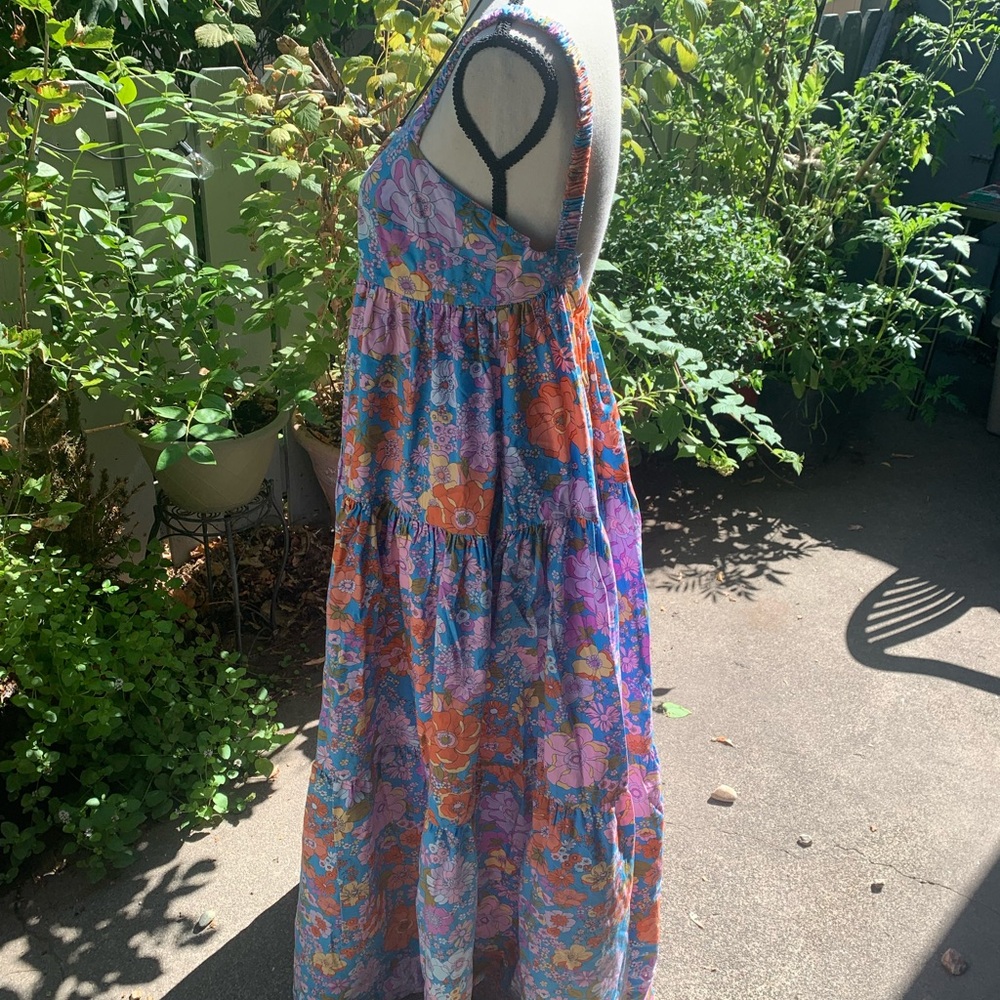 Free People Multicolor Floral Backless Dress - Picture 3 of 6